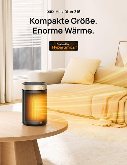 Dreo Energiesparender Heizlüfter mit Thermostat