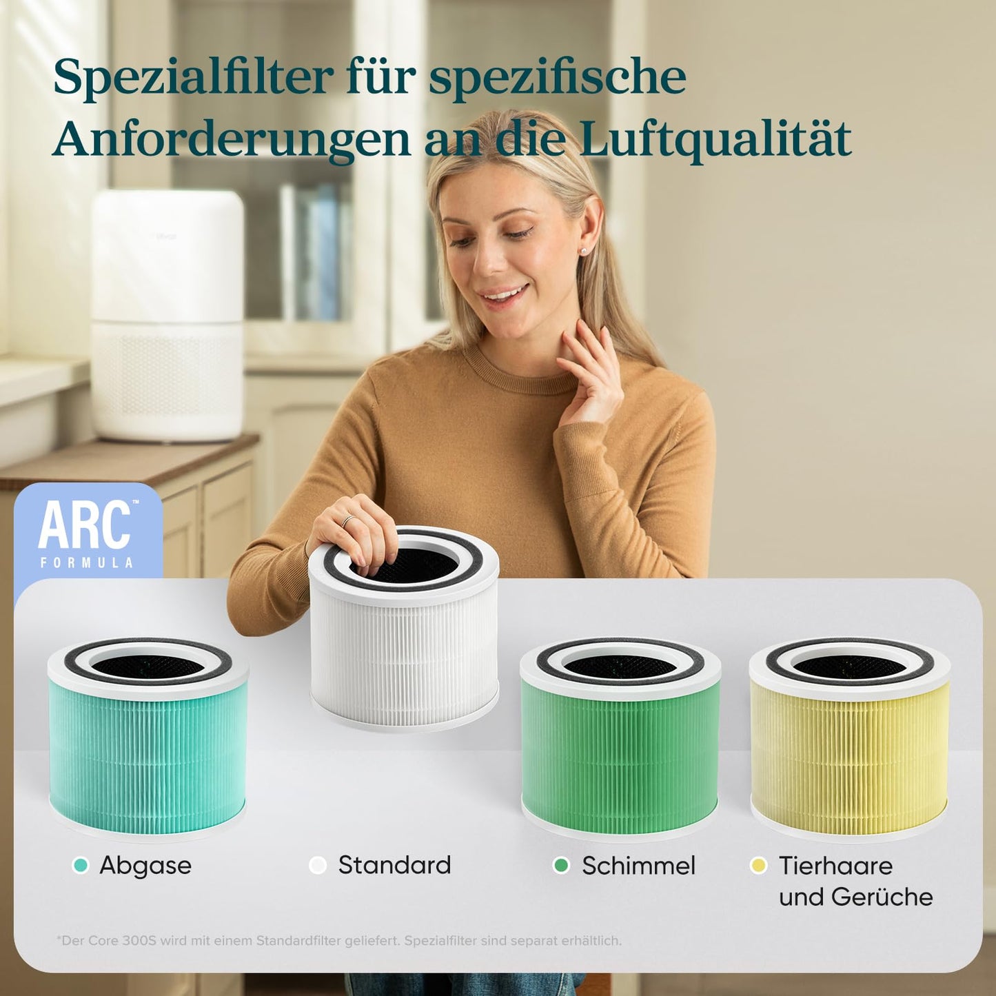Levoit HEPA Luftreiniger gegen Staub & Tierhaare