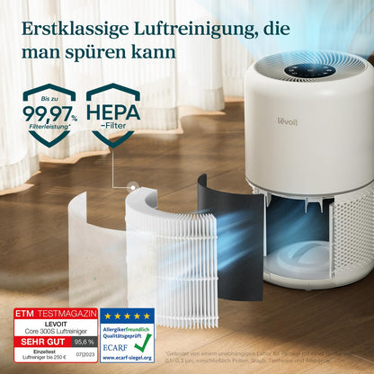 Levoit HEPA Luftreiniger gegen Staub & Tierhaare