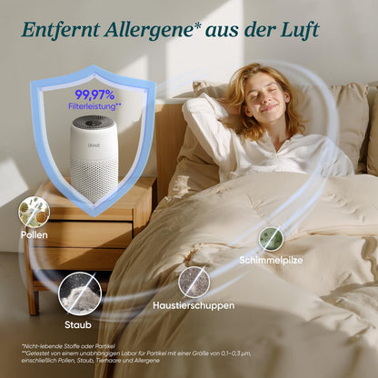 Levoit Luftreiniger für Allergiker – Schlafzimmer, Weiß
