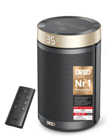 Dreo Energiesparender Heizlüfter mit Thermostat