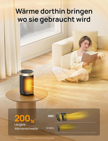 Dreo Energiesparender Heizlüfter mit Thermostat